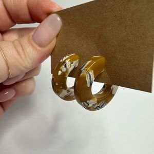 J.Crew Acetate Hoop Earrings